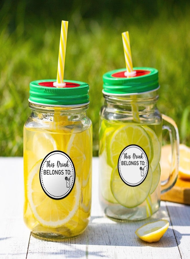 VELATYVIO 1200 PCS This Drink Belongs to Stickers Self-Adhesive Cup Marker for Wedding Party Bridal Shower Birthday Supplies White1.5 Inch - Image 4